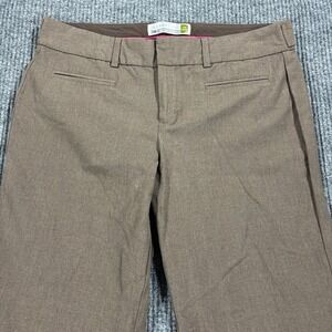 Old Navy Dress Pants Women 10 Brown Essential Stretch Low Waist Wide Leg Vintage